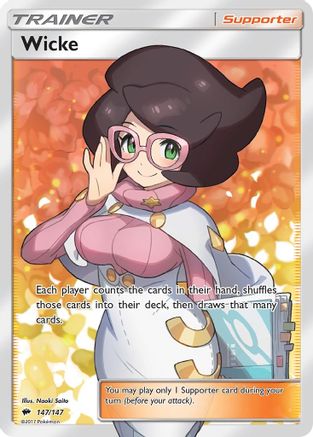 Wicke (Full Art) 147/147 - SM Burning Shadows Holofoil