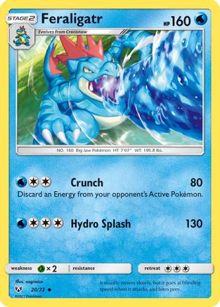 Feraligatr 020/73 - Shining Legends Reverse Holofoil