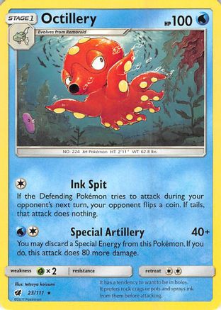 Octillery 023/111 - SM Crimson Invasion Reverse Holofoil