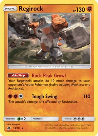 Regirock 053/111 - SM Crimson Invasion