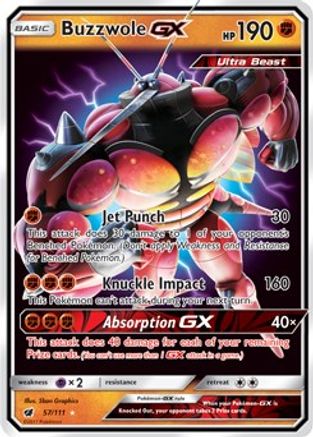 Buzzwole GX 057/111 - SM Crimson Invasion Holofoil