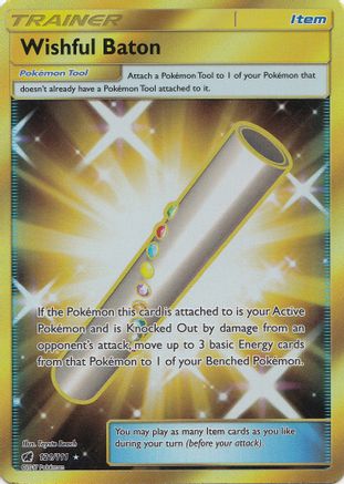 Wishful Baton (Secret) 121/111 - SM Crimson Invasion Holofoil