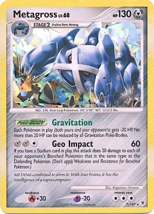 Metagross (Cracked Ice Holo) 007/147 - Blister Exclusives Holofoil