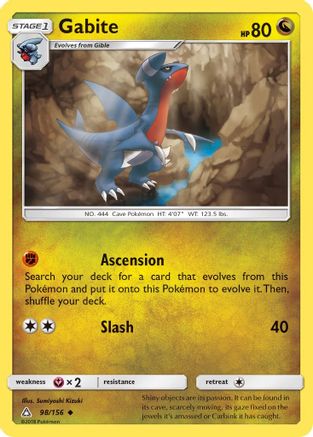 Gabite 098/156 - SM Ultra Prism Reverse Holofoil