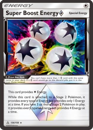 Super Boost Energy Prism Star 136/156 - SM Ultra Prism Holofoil