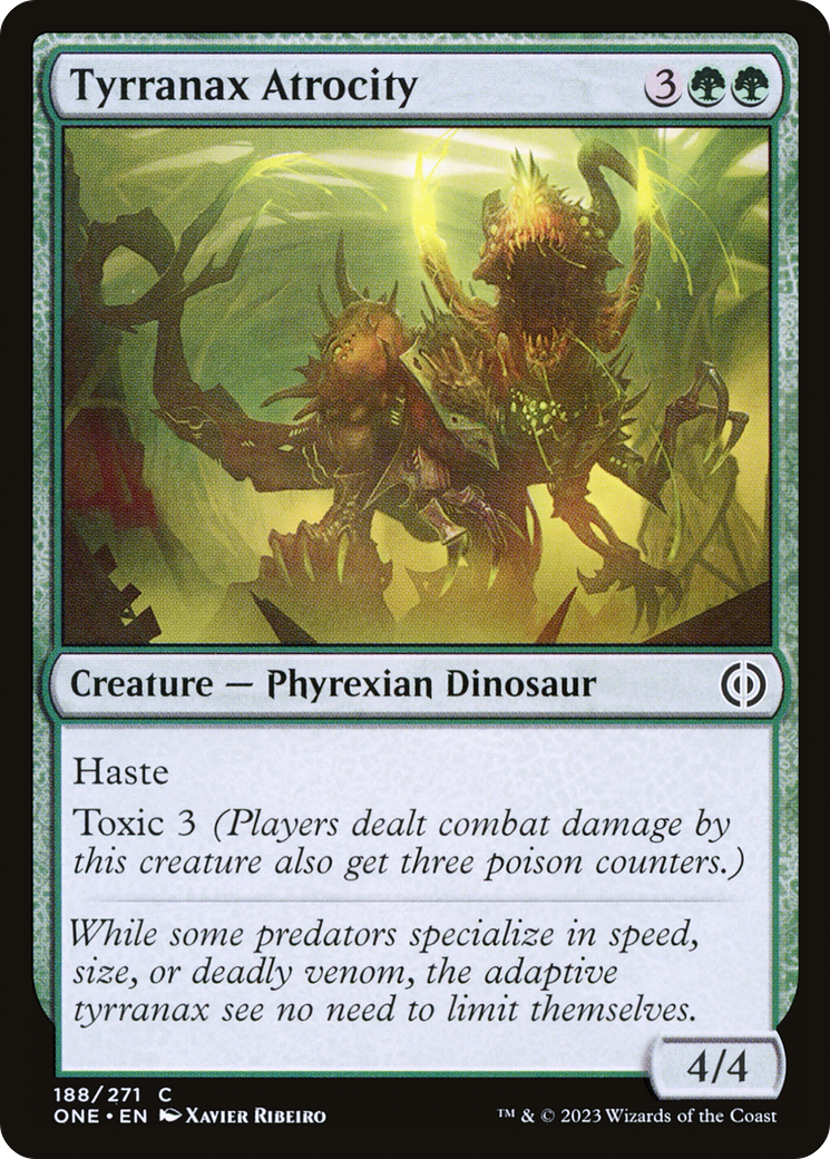 Tyrranax Atrocity (ONE-188) - Phyrexia: All Will Be One Foil