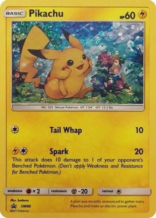 Pikachu (General Mills Promo) SM86 - Miscellaneous Cards & Products Holofoil