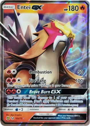 Entei GX 10a/073 - Alternate Art Promos Holofoil