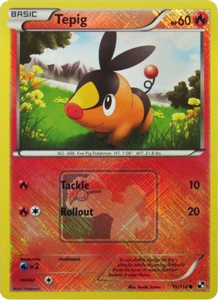 Tepig (League Promo) 015/114 - League & Championship Cards Reverse Holofoil