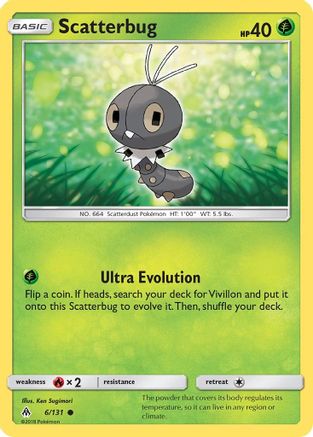 Scatterbug 006/131 - SM Forbidden Light Reverse Holofoil