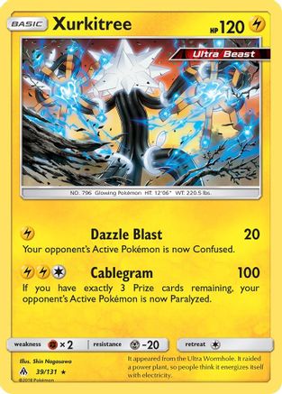 Xurkitree 039/131 - SM Forbidden Light Reverse Holofoil