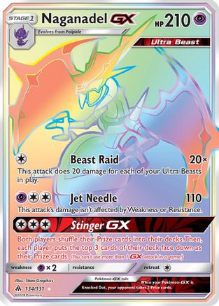 Naganadel GX (Secret) 134/131 - SM Forbidden Light Holofoil