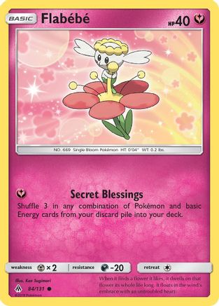 Flabebe 084/131 - SM Forbidden Light Reverse Holofoil
