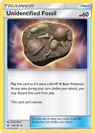 Unidentified Fossil 116/131 - SM Forbidden Light