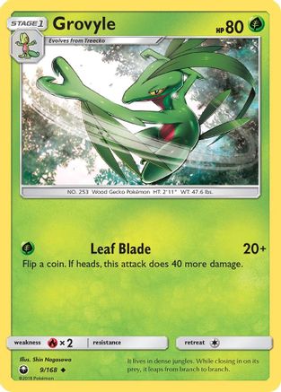 Grovyle 009/168 - SM Celestial Storm Reverse Holofoil