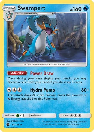 Swampert 035/168 - SM Celestial Storm