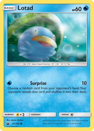 Lotad 036/168 - SM Celestial Storm Reverse Holofoil