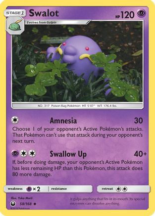 Swalot 058/168 - SM Celestial Storm Reverse Holofoil
