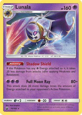 Lunala 070/168 - SM Celestial Storm Holofoil