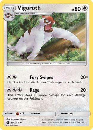 Vigoroth 114/168 - SM Celestial Storm Reverse Holofoil