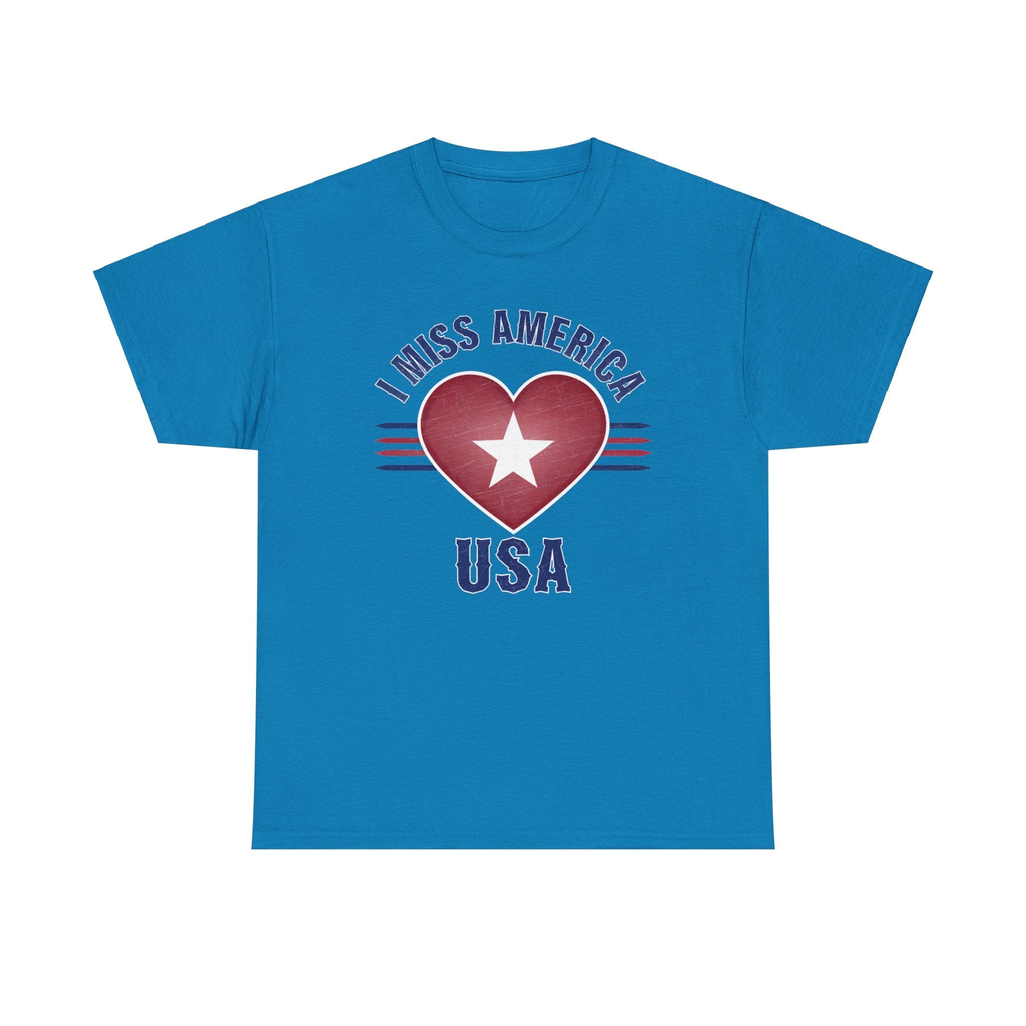 "I Miss America" Heart Unisex Heavy Cotton Tee