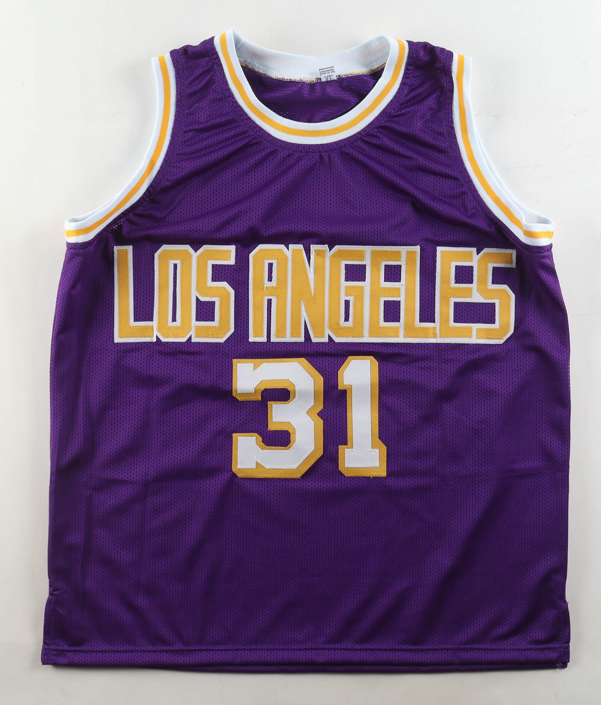 Kurt Rambis Signed Lakers XL Basketball Jersey Beckett Certified