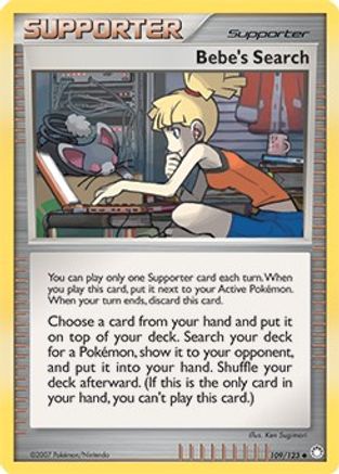 Bebe's Search (Cosmos Holofoil) 109/123 - Miscellaneous Cards & Products Holofoil