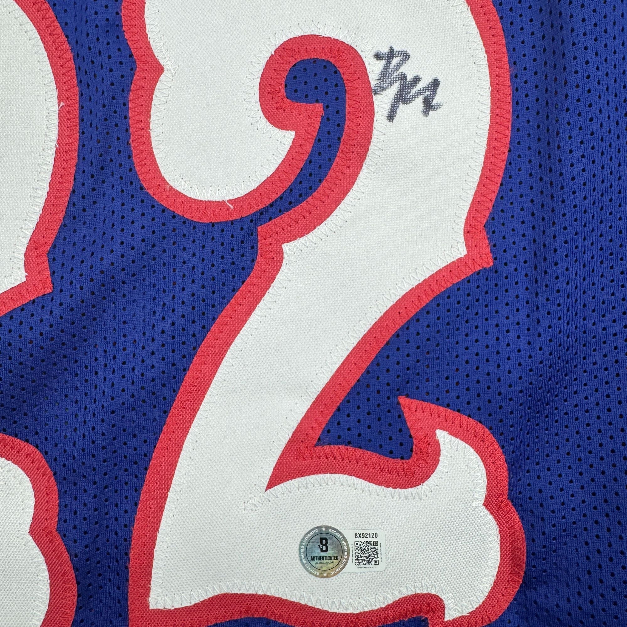 Autographed/Signed Darryn Peterson Kansas Blue College Basketball Jersey PSA/DNA COA