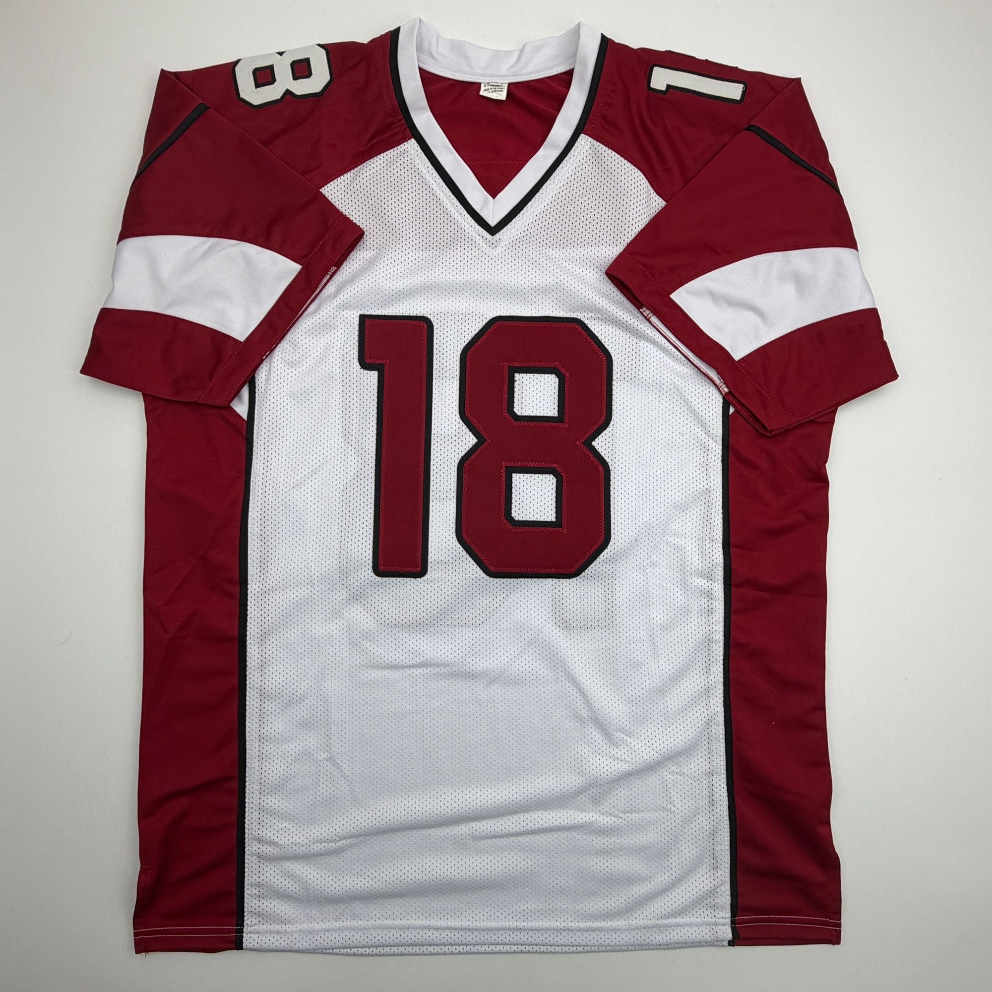 Autographed/Signed AJ Green Arizona White Football Jersey Beckett BAS COA