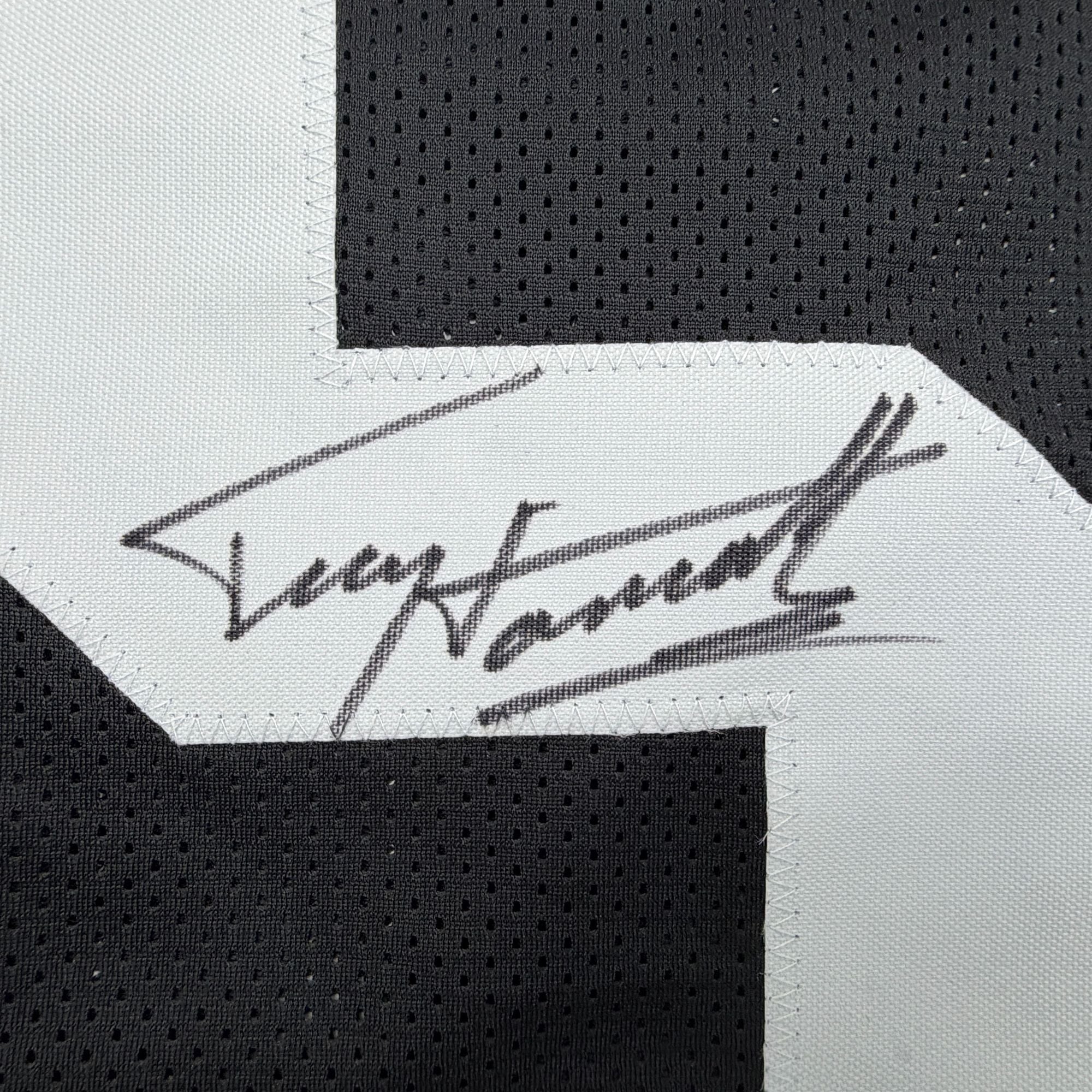Autographed/Signed Terry Hanratty Pittsburgh Black Football Jersey Beckett BAS COA