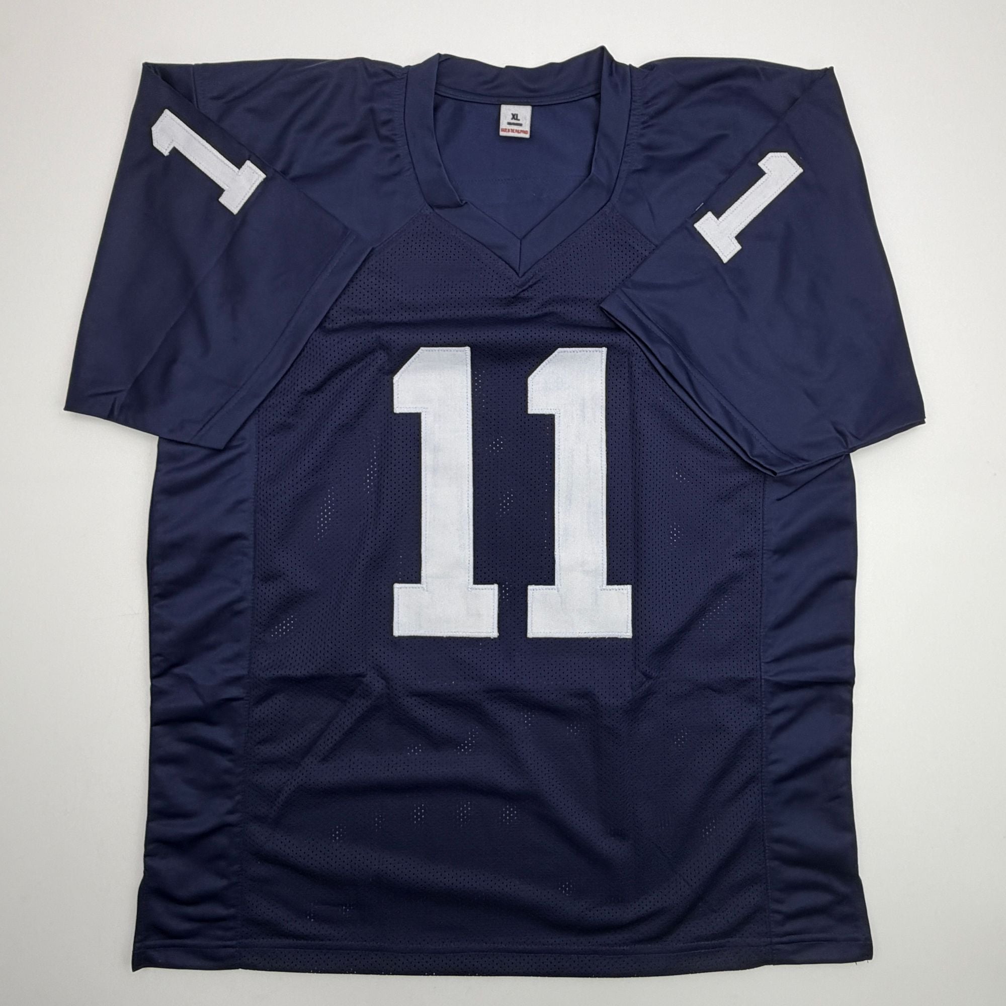 Autographed/Signed Abdul Carter Penn State Blue College Football Jersey Beckett BAS COA