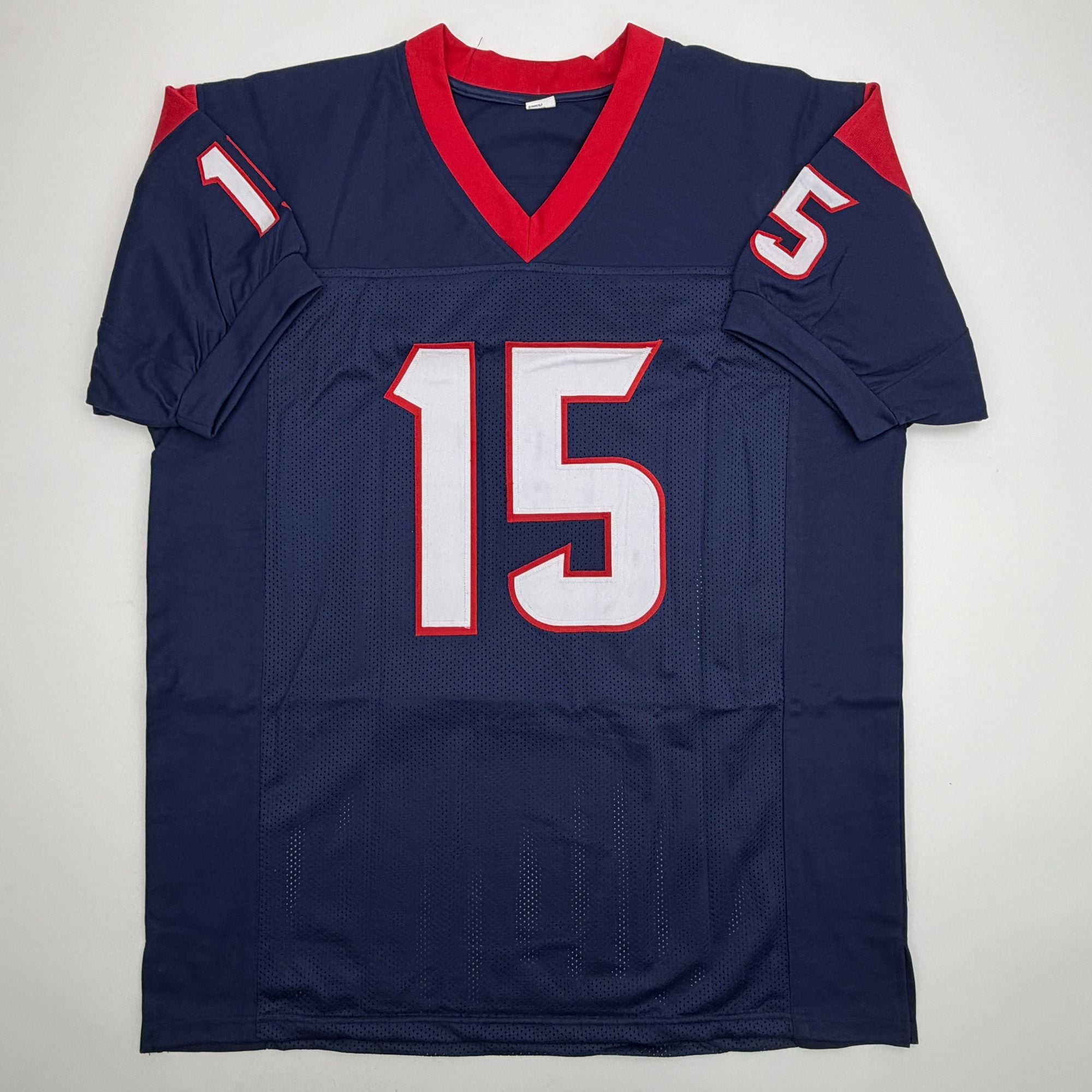 Autographed/Signed Will Fuller Houston Blue Football Jersey JSA COA