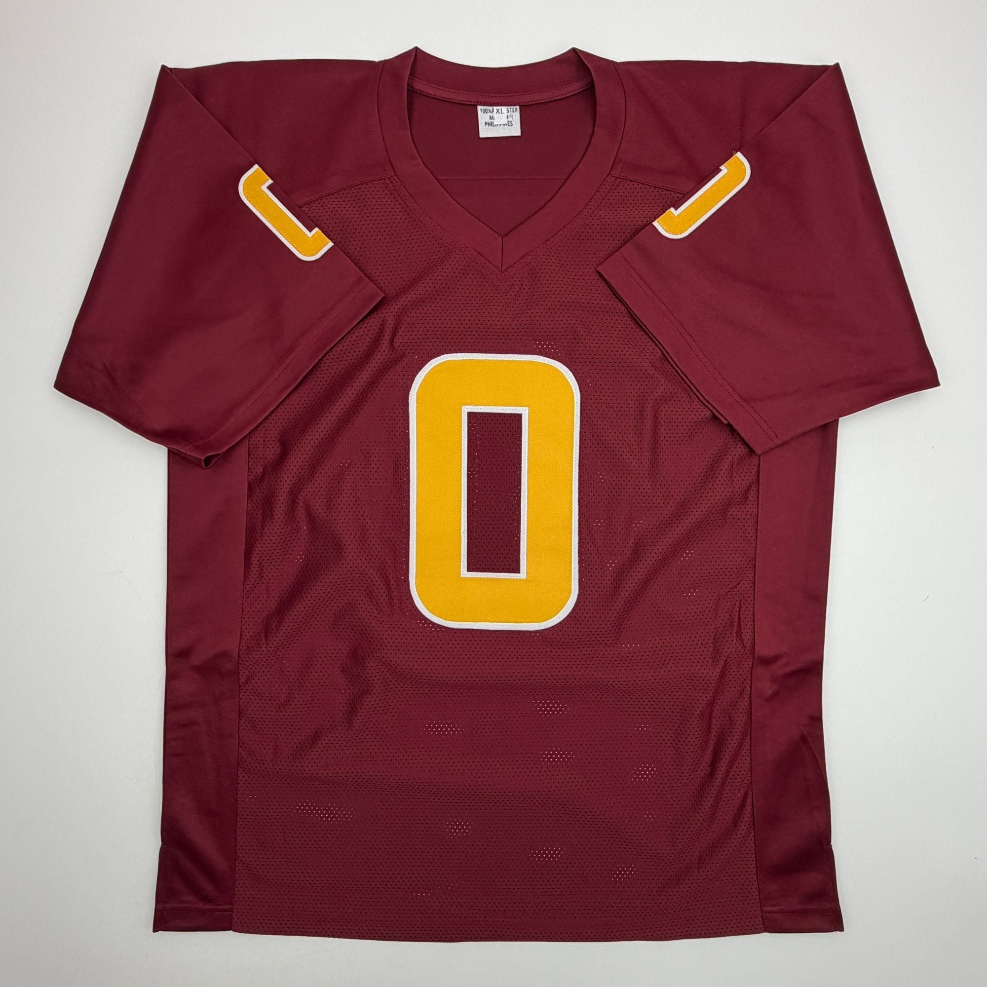 Autographed/Signed Jordyn Tyson Arizona State Maroon College Football Jersey Beckett BAS COA