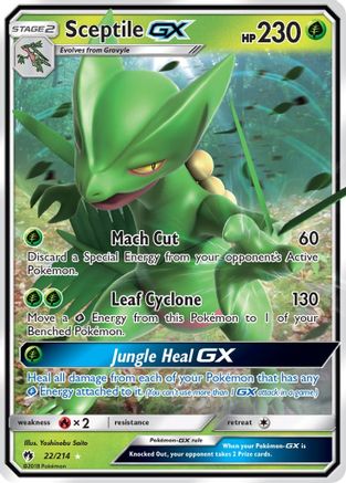 Sceptile GX 022/214 - SM Lost Thunder Holofoil