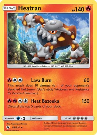 Heatran 048/214 - SM Lost Thunder Reverse Holofoil