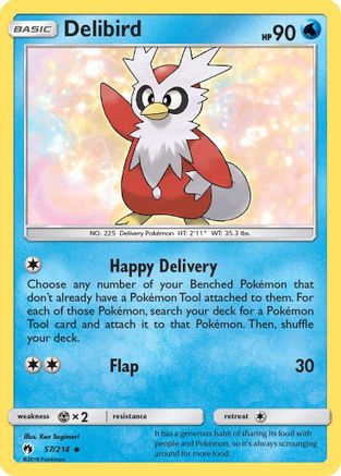 Delibird 057/214 - SM Lost Thunder Reverse Holofoil