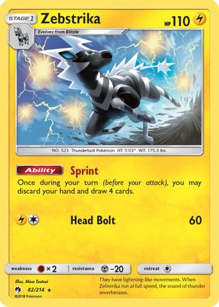 Zebstrika 082/214 - SM Lost Thunder