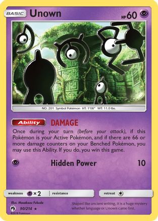 Unown 090/214 - SM Lost Thunder