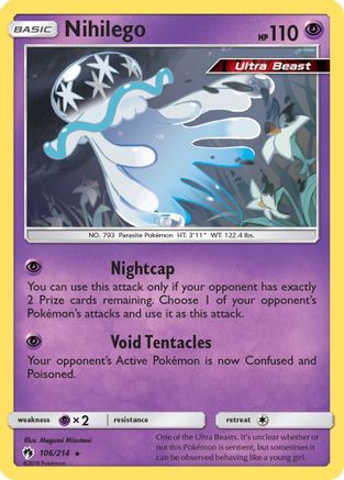 Nihilego 106/214 - SM Lost Thunder Reverse Holofoil