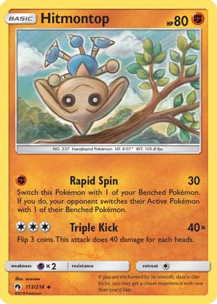 Hitmontop 113/214 - SM Lost Thunder