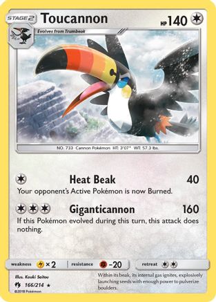 Toucannon 166/214 - SM Lost Thunder