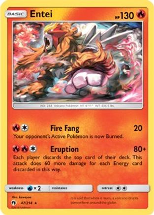 Entei (SM Lost Thunder) 047/214 - Deck Exclusives Holofoil