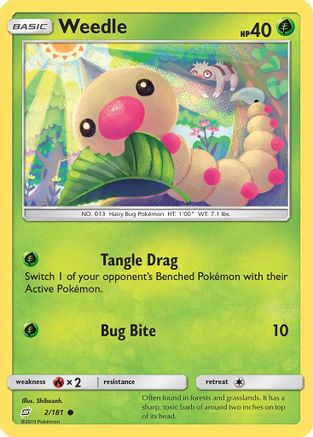Weedle 002/181 - SM Team Up