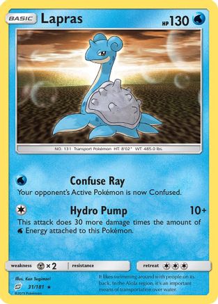 Lapras 031/181 - SM Team Up Reverse Holofoil