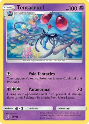 Tentacruel 061/181 - SM Team Up Reverse Holofoil