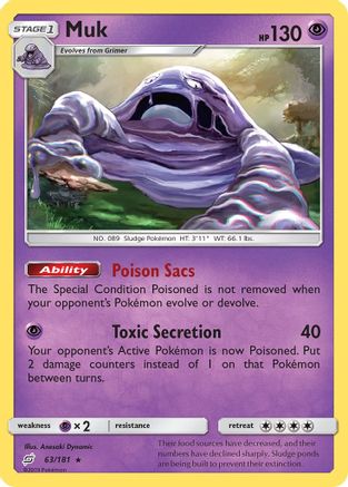 Muk 063/181 - SM Team Up Reverse Holofoil
