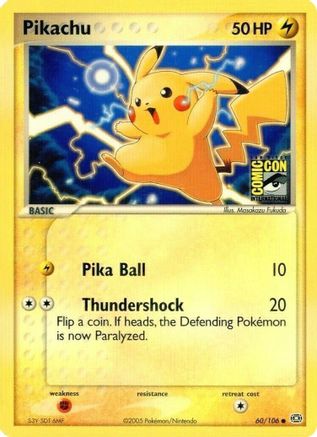 Pikachu (2005 San Diego Comic Con) 060/106 - Miscellaneous Cards & Products