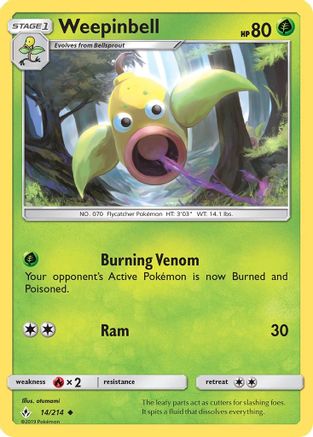 Weepinbell 014/214 - SM Unbroken Bonds