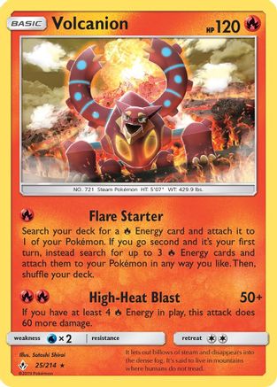 Volcanion 025/214 - SM Unbroken Bonds Holofoil
