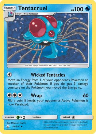 Tentacruel 041/214 - SM Unbroken Bonds